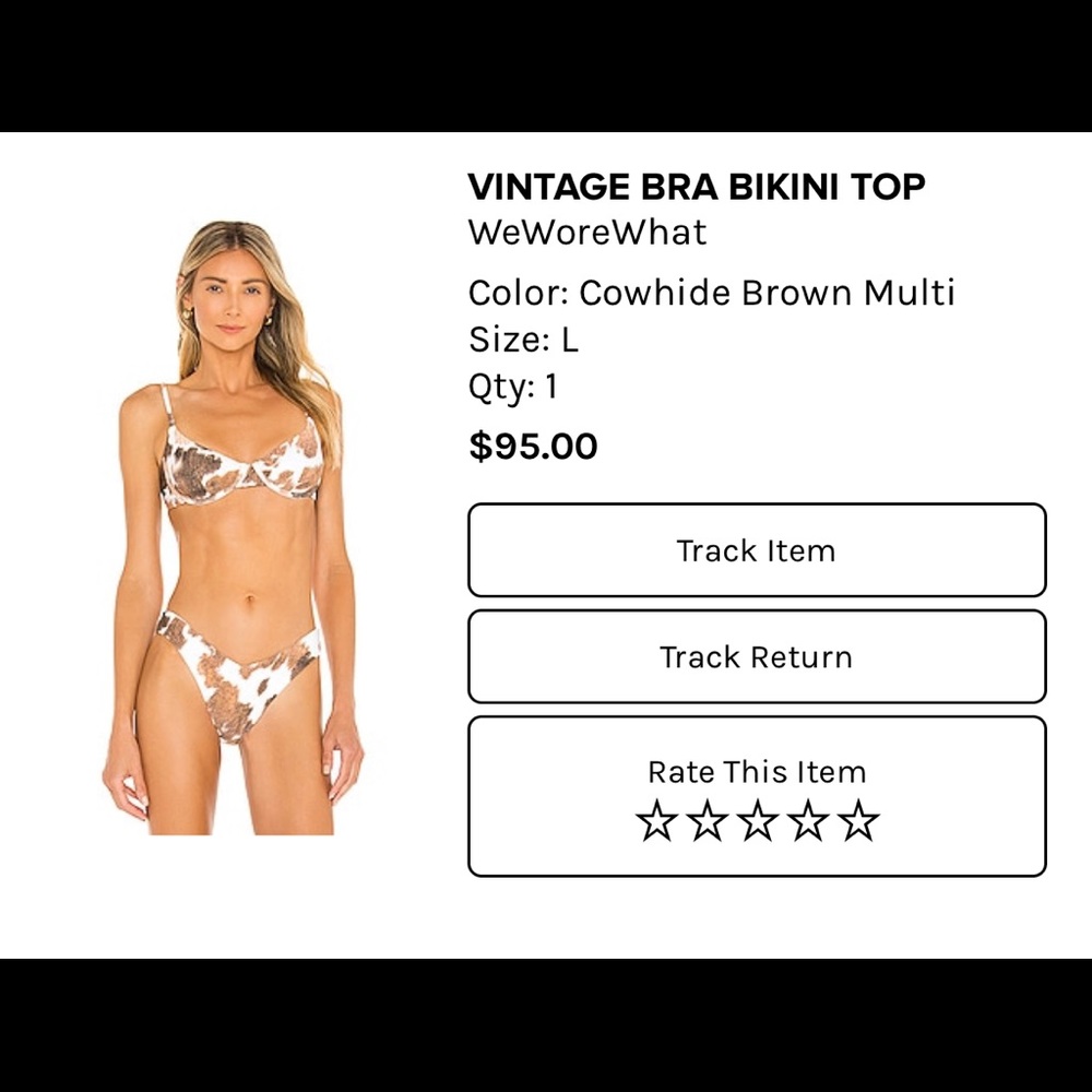 WeWoreWhat bikini top